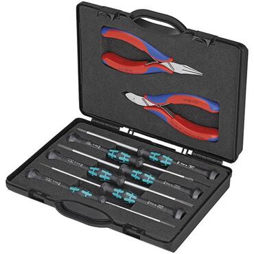 Electronics tool set, 8 piece, in storage case type 00 20 18
